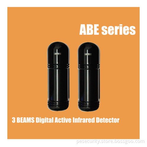 Wired 3 Beams Digital Active Intrared Detector With 8 Channel Frequency Conversion